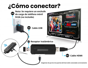 Consola Retro HDMI con Mandos Inalámbricos Recargables - Imagen 6